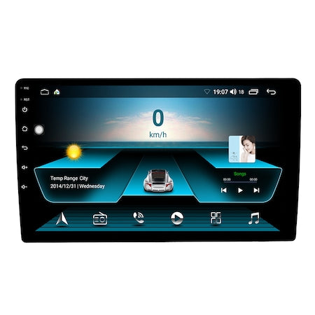 Player Auto 9 Inch, 2DiN, Radio FM, Navigatie, GPS, Android 10, MirrorLink , Mp5, Bluetooth, Touchscreen, Divix , AVI , USB , SD Card , AUX - Taggo.ro