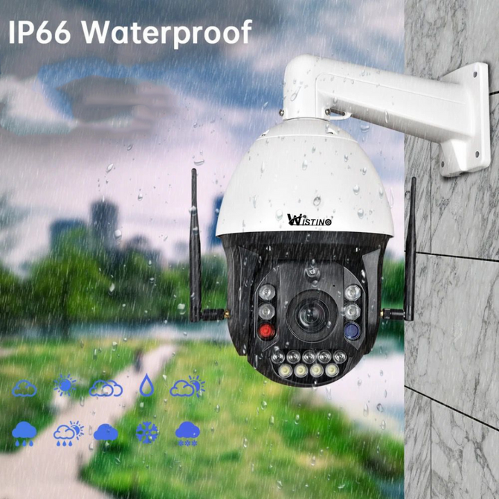 Camera Supraveghere 4G 4K Ultra HD 99X Optical ZOOM, Rotire Din Aplicatie 360, Rezistenta La Apa IP 66 - Taggo.ro
