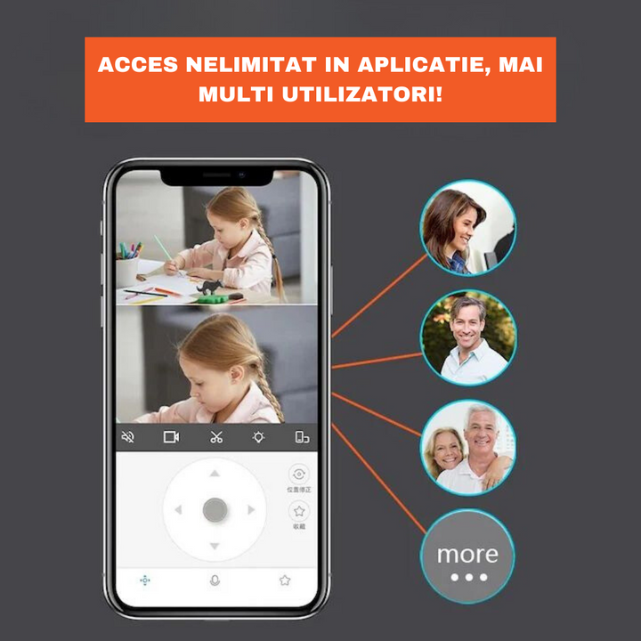 Camera Supraveghere WIFI, 4K, 3MP+3MP, Urmarire automata, 10X ZOOM Automat, Rezistenta La Apa IP 66 - Taggo.ro