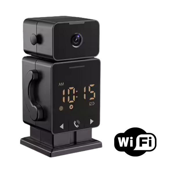 Camera de Securitate cu Ceas de Perete – WiFi, Tuya Smart, Detectie Miscare, Alarma, Vedere Nocturna Color, Apel cu o Atingere - Taggo.ro