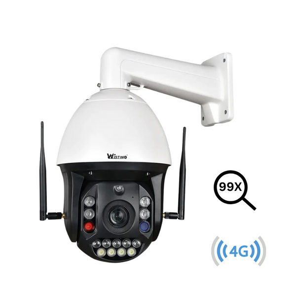 Camera Supraveghere 4G 4K Ultra HD 99X Optical ZOOM, Rotire Din Aplicatie 360, Rezistenta La Apa IP 66 - Taggo.ro