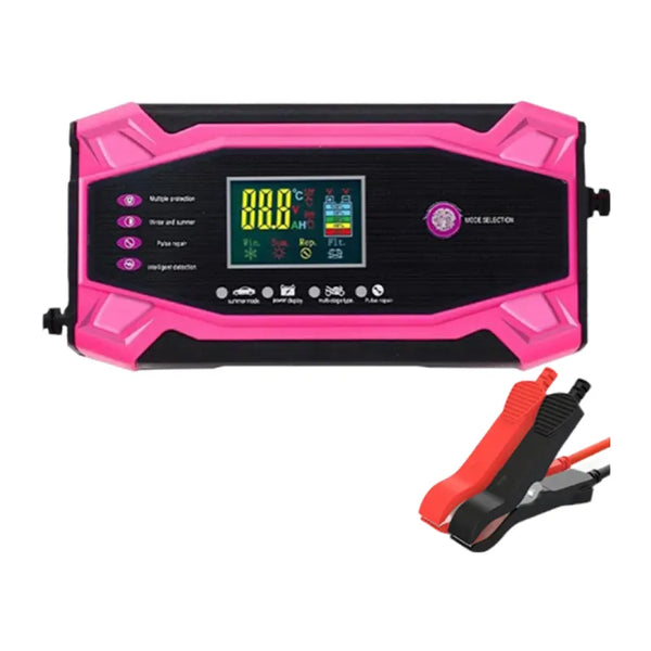 Redresor Incarcator Baterie Auto 12V/10A, 24V/5A, cu control inteligent si ecran LCD