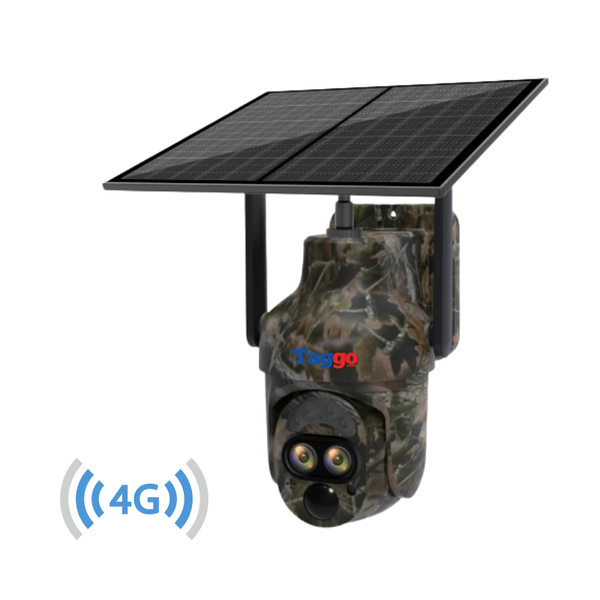 Camera de Vanatoare Camouflage, Conexiune 4G, Rezolutie 5MP, ZOOM Optic 12X, IP 66, Audio Bidirectional, Control din Aplicatie - Taggo.ro