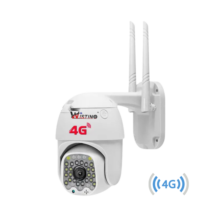 Camera Supraveghere Hd 1080p 4G 3MP, Rotire din Aplicatie, 16 Leduri IR, 16 Leduri Albe, Rezistenta la Apa IP66 - Taggo.ro