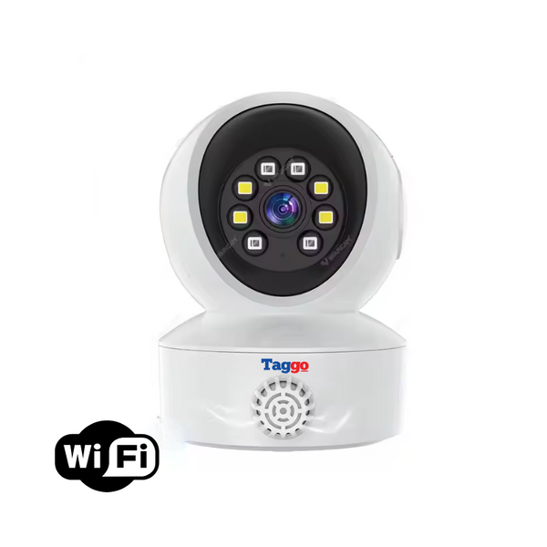 Camera de Securitate Inteligenta de Interior WiFi cu Detectie de Gaz Inflamabil, Rezolutie 3MP, Alarma Sonora, Detectie Umana si Conectare la Retea CCTV - Taggo.ro
