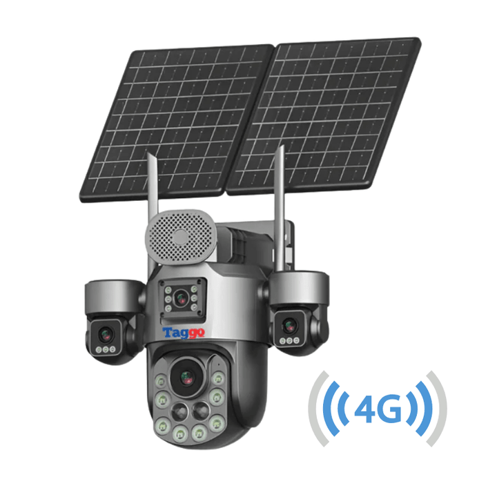 Camere Supraveghere, Panou Solar Dublu, 4K, 4G ZOOM OPTIC | Taggo.ro