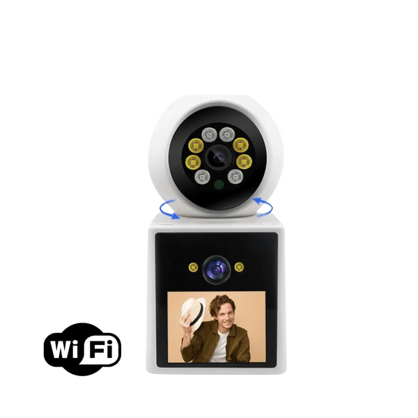 Camera de supraveghere WIFI, Functie de call video, Ecran incorporat, 8MP, Ideala pentru supravegherea bebelusilor, copiilor, varstnicilor - Taggo.ro