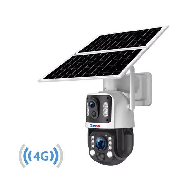 Camera de Supraveghere 4K, Cartela SIM 4G, Incarcare Solara, 8MP, Zoom Optic 36X, Inregistrare Video Non-stop, Urmarire Automata - Taggo.ro