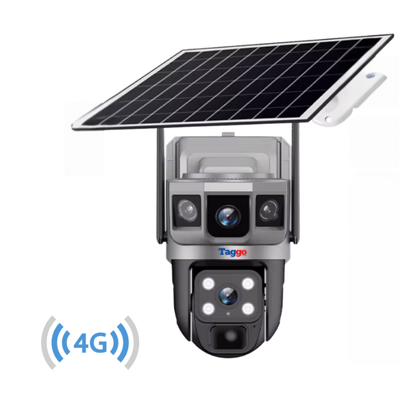 Camera de Supraveghere Solara 4G Cartela SIM, Online 24h, 5 MP, Zoom 10X, Full HD, Panou Solar 10W Rezistenta La Apa IP 66 - Taggo.ro