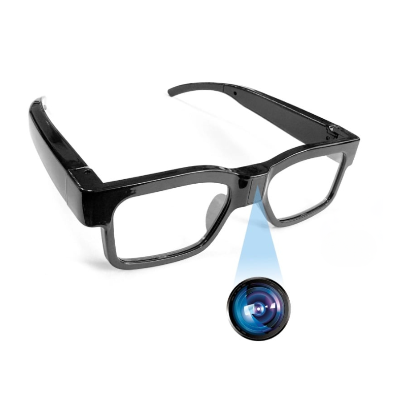 Ochelari cu Camera Ascunsa Rezolutie Full HD, Viziune Nocturna, husa inclusa - Taggo.ro