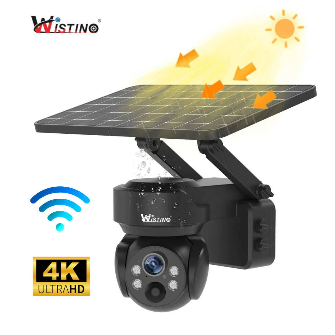 Camera de supraveghere solară 4G Taggo.ro, 5MP, panou solar, control aplicație, rezistentă la apă, cu slot SIM.