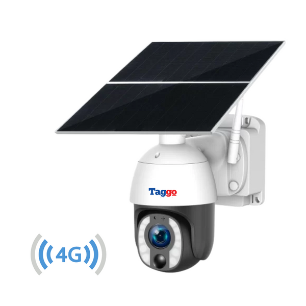 Camera de Supraveghere cu Panou Solar,  8MP, Conexiune 4G Cartela SIM, ZOOM OPTIC 20X, Comunicare Bidirectionala - Taggo.ro