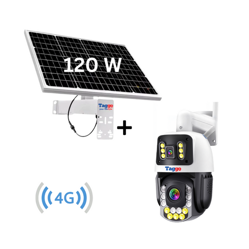 Camera Supraveghere cu Panou Solar si Cartela SIM 4G, Rezolutie 4K 8MP, Zoom Optic 50X, 24/7