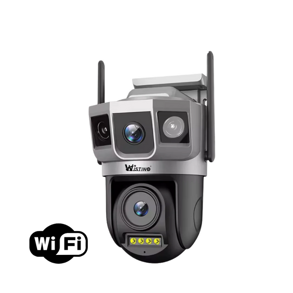 Camera de supraveghere WIFI 8MP, 2 lentile, Control din aplicatie, Urmarire automata, Rezistenta la apa IP66 - Taggo.ro