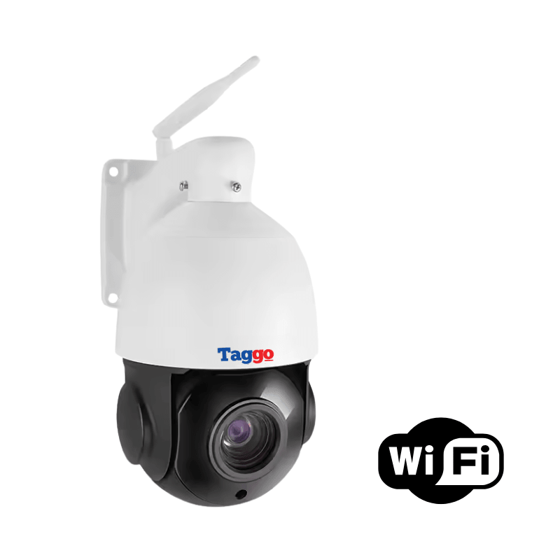 Camera supraveghere exterior Fast Bundle cu panou solar, zoom optic 18X, funcție PTZ și conexiune WiFi, rezoluție 5MP.