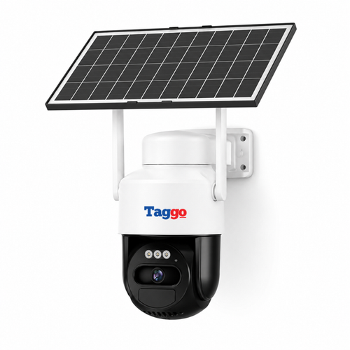 Camera Supraveghere Wifi cu Panou Solar pentru Exterior, 4MP, Detectie Persoane, Vedere Nocturna