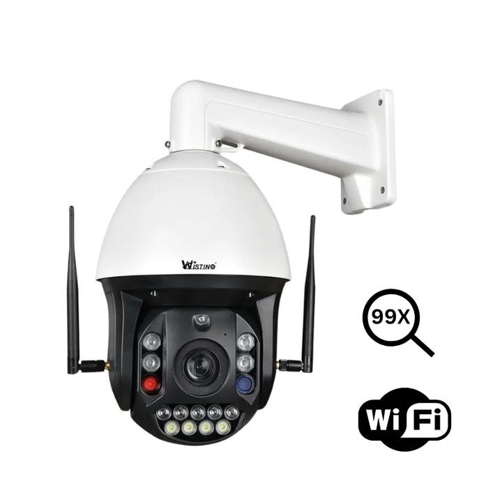 Camera Supraveghere WIFI 4K Ultra HD 99X Optical ZOOM, Rotire Din Aplicatie 360, Rezistenta La Apa IP 66 - Taggo.ro