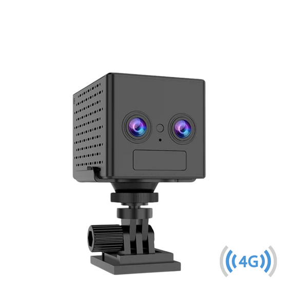 Mini Camera de Supraveghere 4G,4k , Dual Lens, Acumulator inclus, ZOOM 6X, Detectie forma umana
