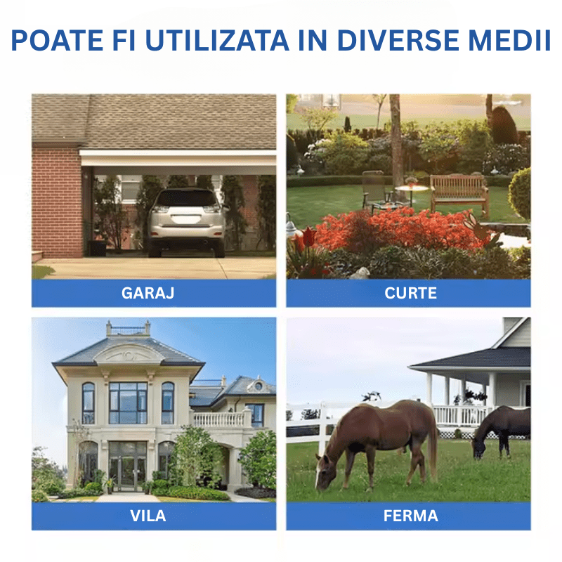 Camera de supraveghere WiFi Taggo, 6MP, alimentare solară, zoom optic 20X, detectie umană, rezistentă IP66, imagine clară.