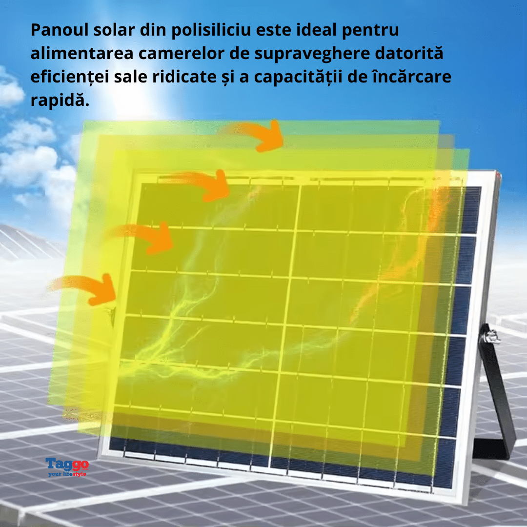 Camera supraveghere Fast Bundle cu panou solar, rezoluție 4K, zoom 50X și cartelă SIM 4G, pentru monitorizare 24/7