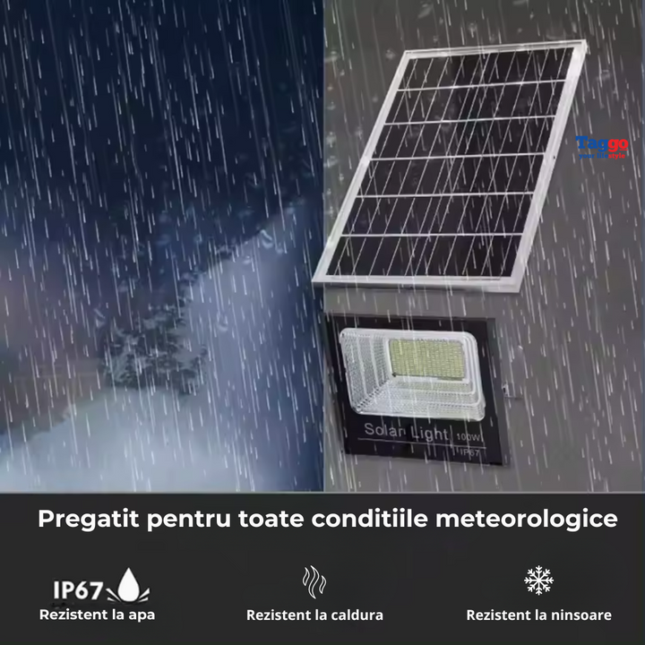 Panou solar 120W cu acumulatori inclusi de 60Ah, pentru camere de supraveghere, iesire 12V - Taggo.ro