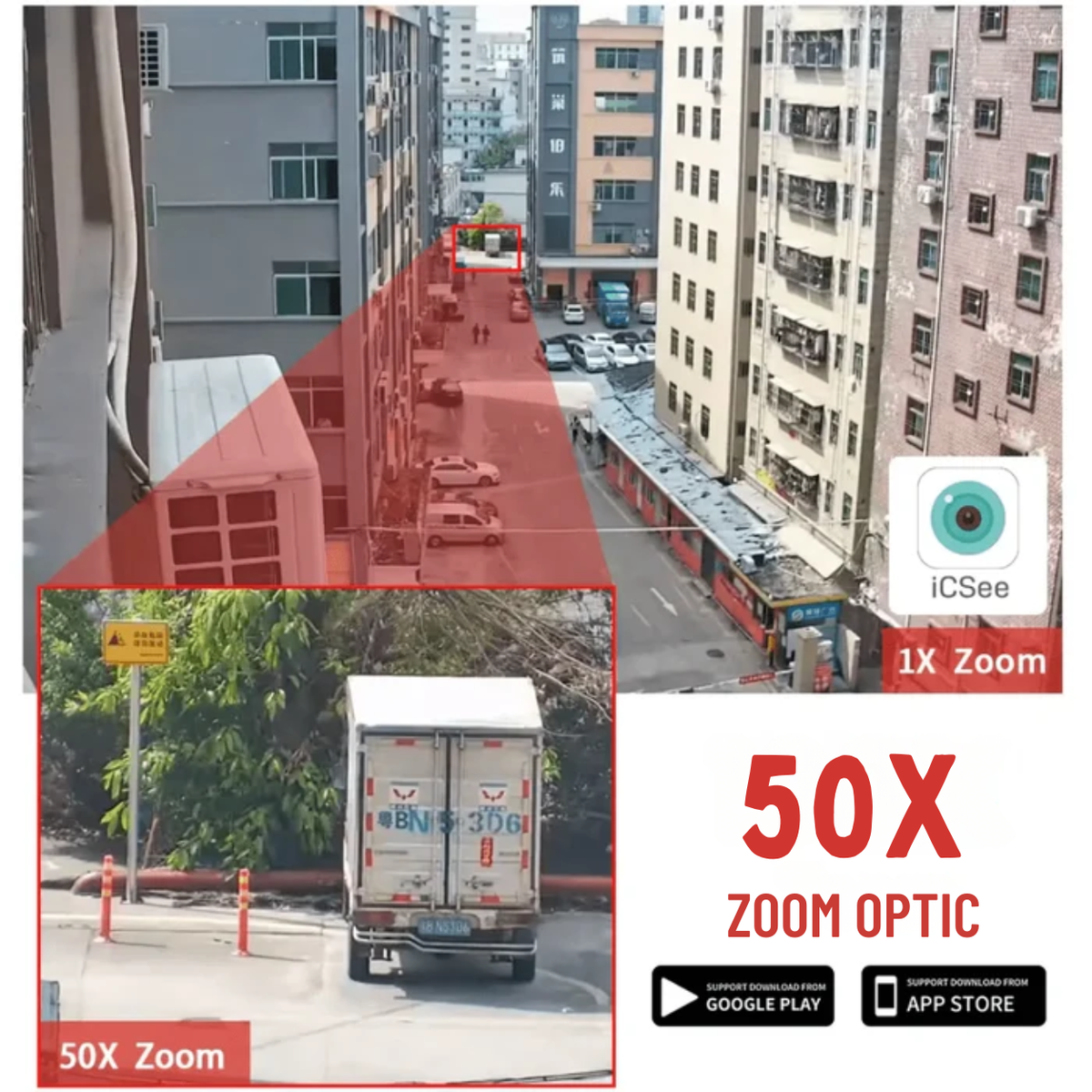 Camera Supraveghere 4G 4K Ultra HD 50X Optical ZOOM, Rotire Din Aplicatie, Rezistenta La Apa IP 66