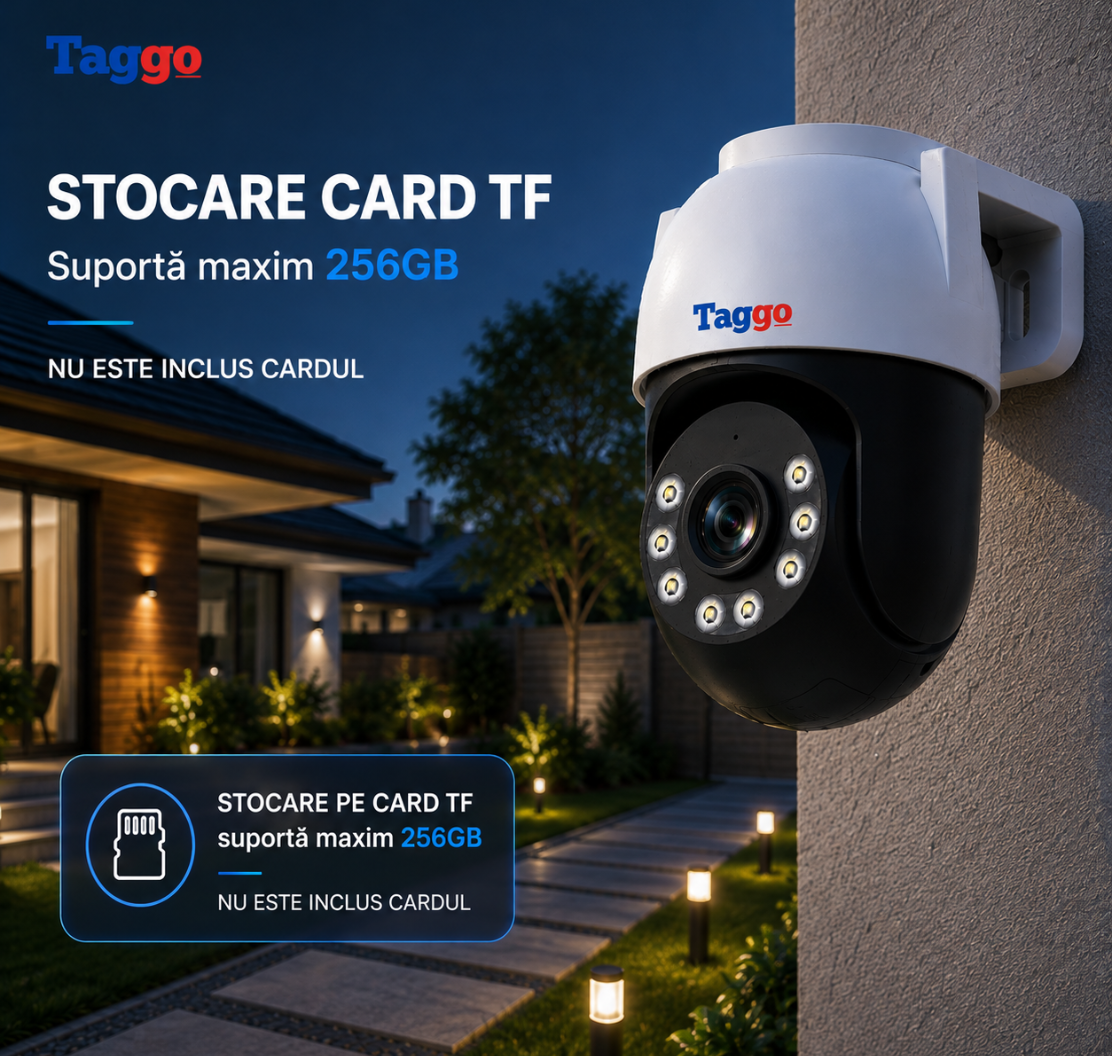 Camera Supraveghere, Conexiune WIFI, Rezolutie 3MP, Detectie Miscare 30m, Rezistenta la apa ip66