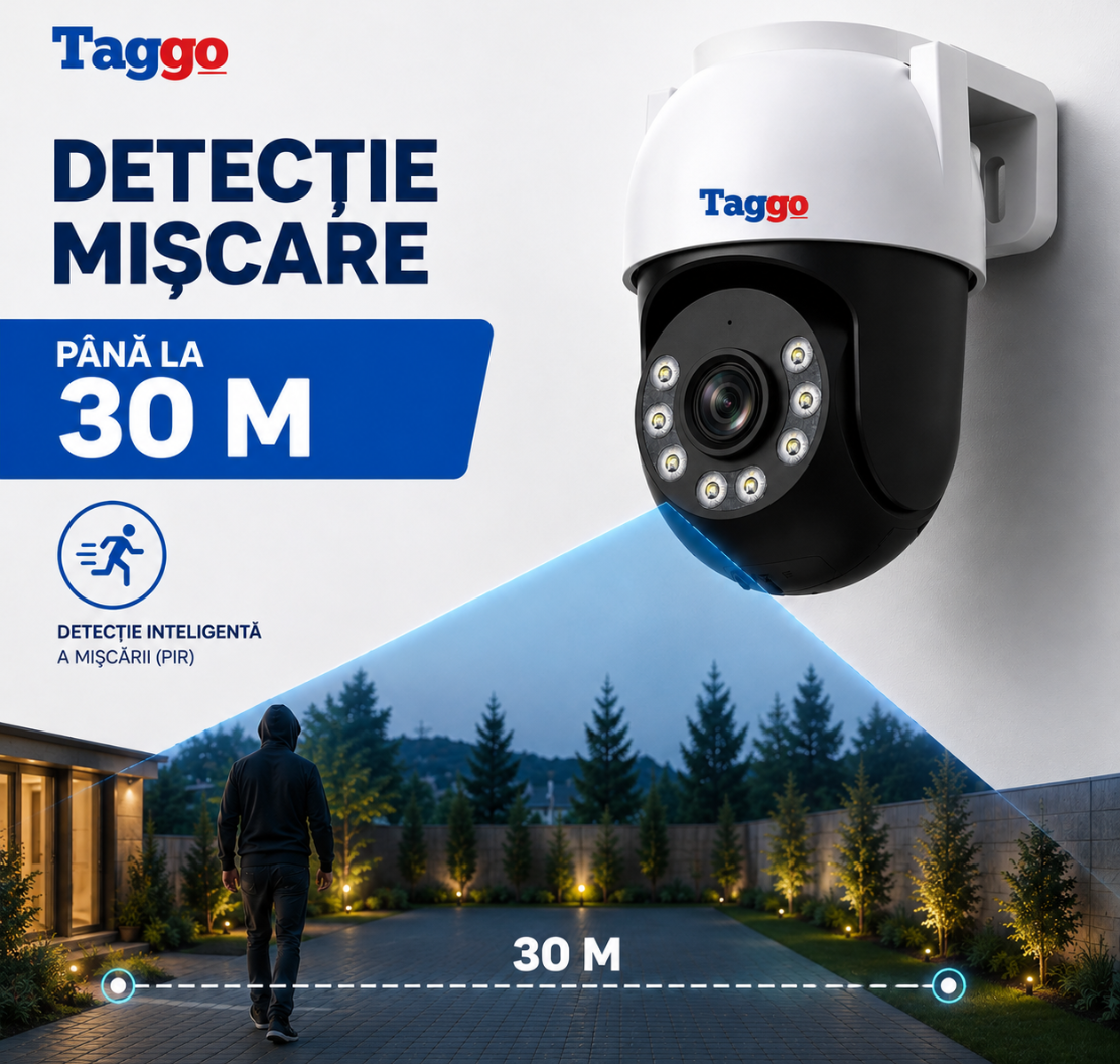 Camera Supraveghere, Conexiune WIFI, Rezolutie 3MP, Detectie Miscare 30m, Rezistenta la apa ip66