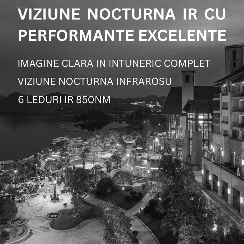 Camera de supraveghere Taggo cu conexiune SIM 4G, rezoluție 5 MP și zoom optic 18x, rezistent IP66, detectie mișcare.