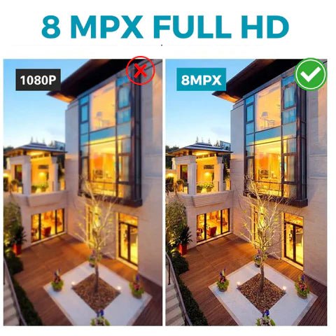 Camera de supraveghere Fast Bundle cu panou solar, rezoluție 4K și zoom optic 99X, afișată în imagine.