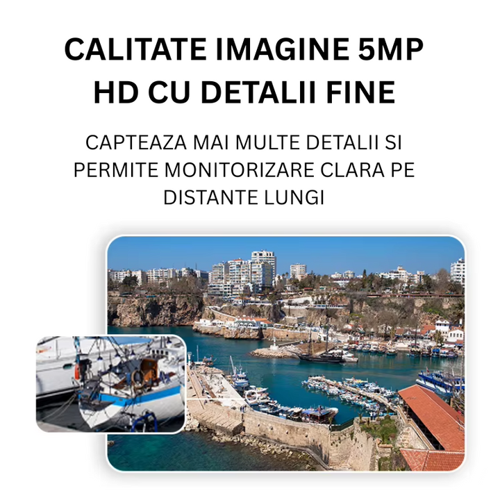 Camera de Supraveghere Conexiune Cartela SIM 4G, Rezolutie 5 MP, ZOOM 18X Optic, Detectie Miscare, IP66 - Taggo.ro