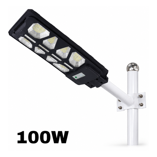 Lampa Stradala Solara 100W LED cu telecomanda, panou solar 9W, acumulator 10.000 mAh, IP66