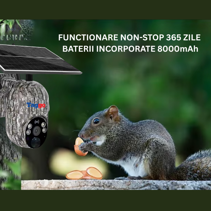 Camera Vanatoare, Camouflage 4G Cartela Sim, 4MP, Detectie Animale, Comunicare Bidirectionala, Alarma - Taggo.ro