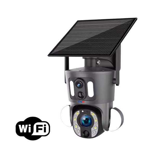 Camera de Supraveghere WiFi, Rezolutie 6MP, Alimentare Solara, ZOOM Optic 20X, Detectie Umana, IP66 - Taggo.ro