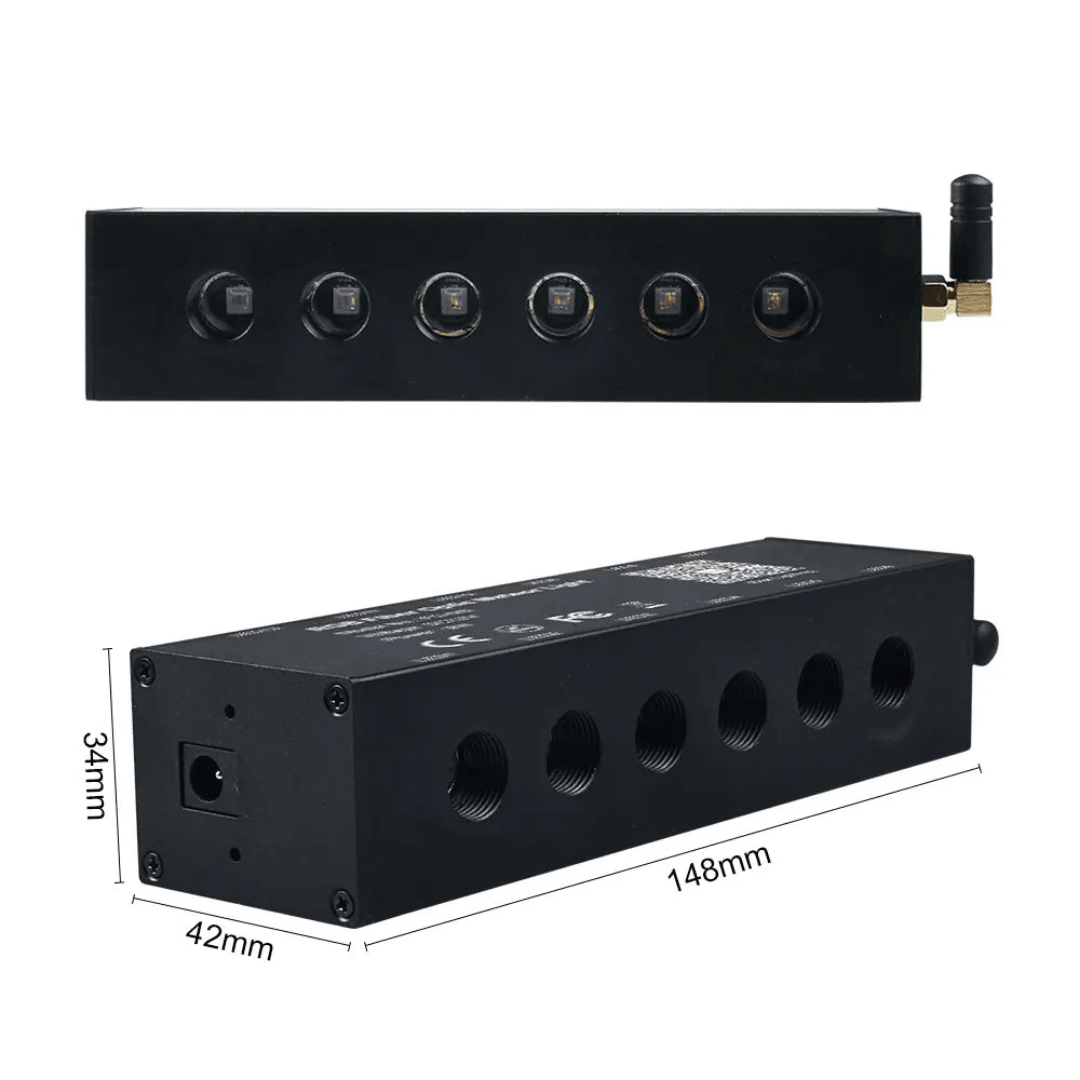 Kit fiber optică Taggo, 9W RGB cu efect stele căzătoare, meteorit, 12 canale, 500 fire, lungime 3m, diametru 0.75mm.