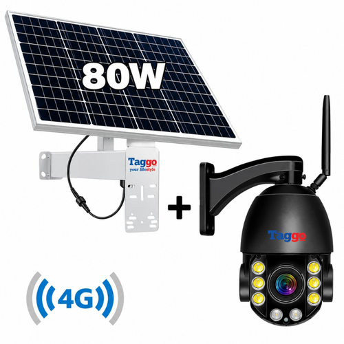 Camera Supraveghere cu Panou Solar si Cartela SIM 4G, Rezolutie 4K ULTRA HD, Zoom Optic 100X, 24/7