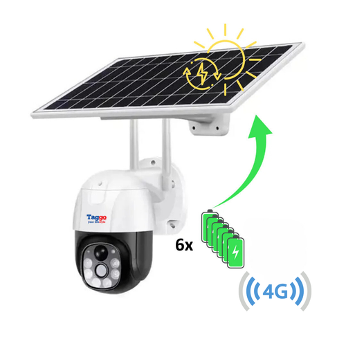 Camera Solara de Supraveghere 4G, 5MP, Zoom 10X, Full HD, Panou Solar 9W cu Acumulatori 12000mAh, IP66, Alba