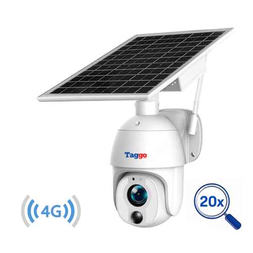 Camera de Supraveghere 4G, cu Panou Solar, 8MP, ZOOM OOPTIC 20X, Structura Metalica si Protectie IP66, Comunicare Bidirectionala, Notificari Instante la Detectie Umana