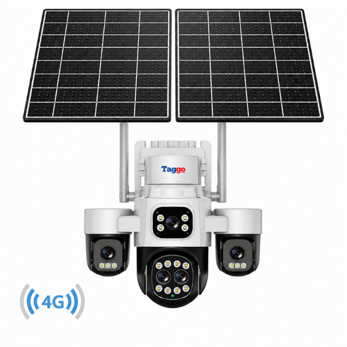 Camera supraveghere HiEasy 4K 4G cu eSIM, 20MP, 5 lentile, Zoom 18X, functie AOV, dublu panou solar, detectie umana AI, comunicare bidirectionala