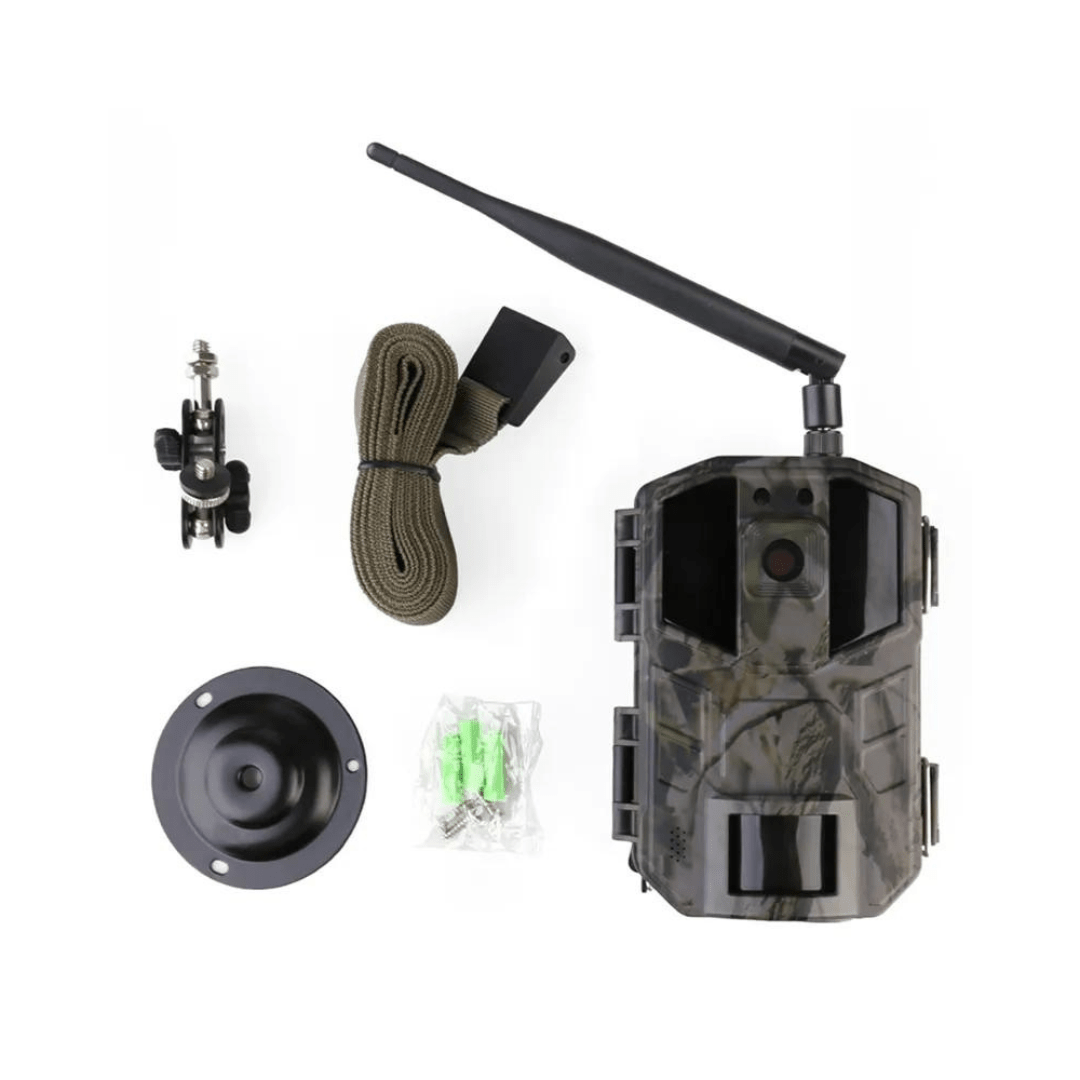 Camera de vânătoare Taggo WISTINO 4G 14 MP cu rezoluție 2.7K, PIR 20 m, unghi 90°, 40 LEDuri 940nm, control prin aplicație telefon