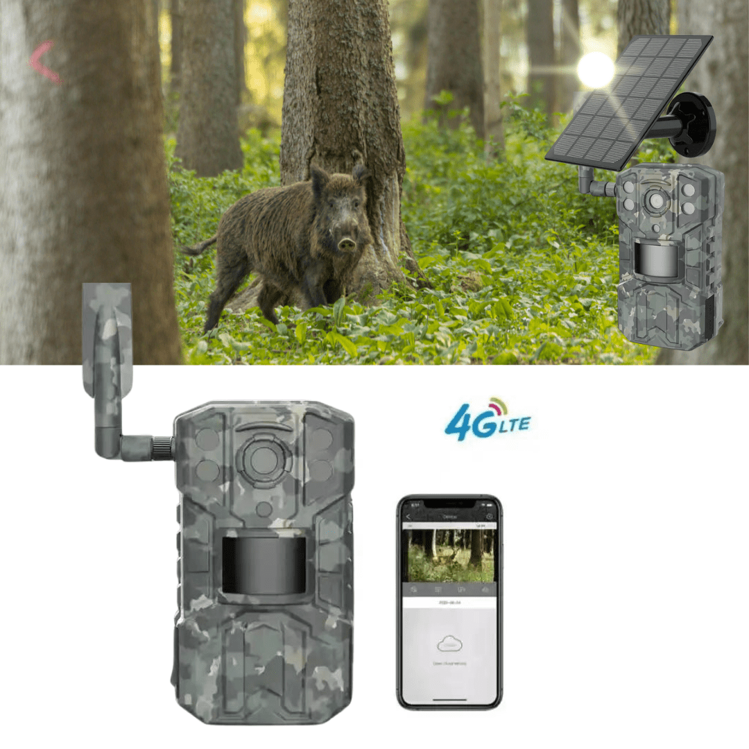 Camera de vânătoare Taggo WISTINO 4G, 14 MP, rezoluție video 2.7K, PIR 20m, unghi 120°, leduri 940nm, aplicație telefon UCON