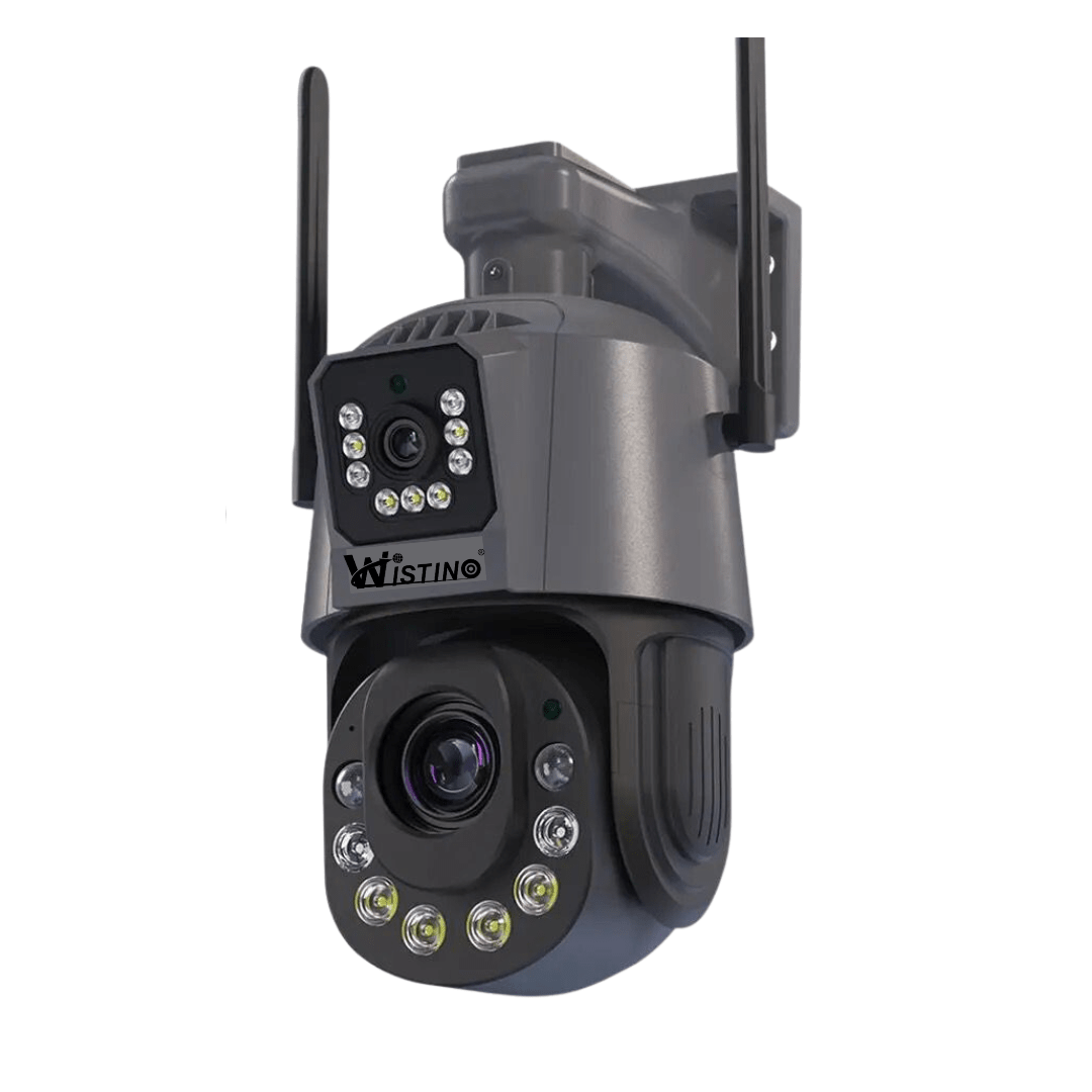 Camera de supraveghere 4G Taggo cu cartela SIM, zoom 6K, două lentile, control via aplicație, rezistentă IP66, detectare umană