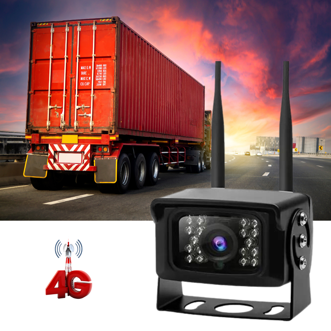 Camera de supraveghere 4G Taggo, exterior, 5MP, ideală pentru busuri, camioane și TIR, cu design rezistent la intemperii