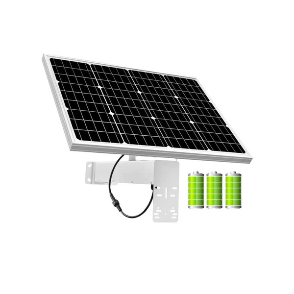 Panou solar 80W cu baterie 40Ah inclusa, pentru camere de supraveghere, iesire 12V