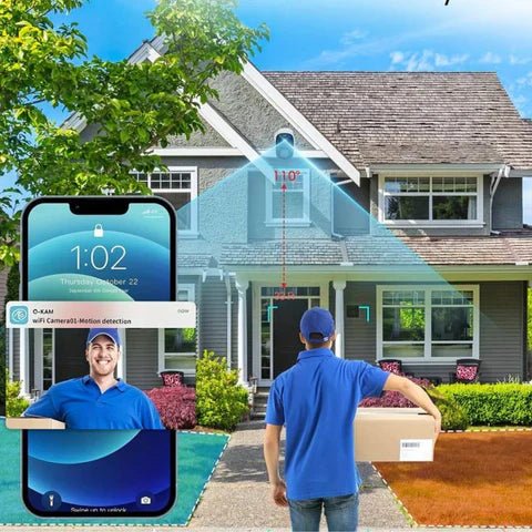 Camera de supraveghere WIFI 2K 4MP cu baterie, control din aplicație și rezistență la apă IP66, de la Taggo.ro