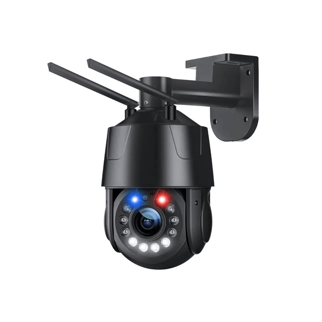 Camera de supraveghere 4G 4K Ultra HD Taggo cu zoom 99X, rotire din aplicație și rezistență IP66 pentru exterior.