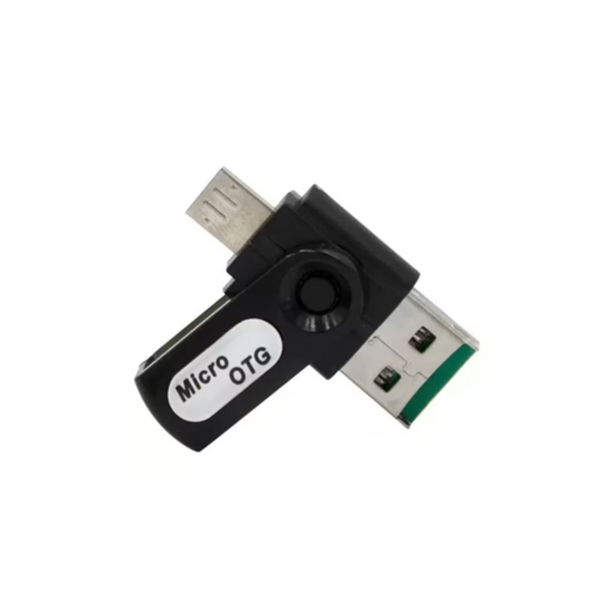 Adaptor Otg cu ieșire USB și cititor de carduri