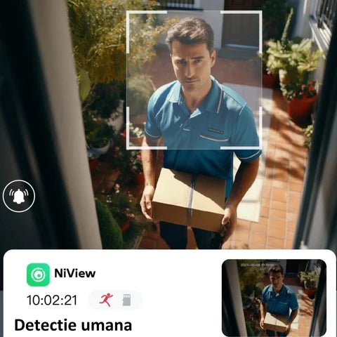 Camera supraveghere 4G Taggo.ro, 2K Ultra HD, duble lentile, zoom 20X, încărcare solară, rotire din aplicație, IP66 rezistent la apă
