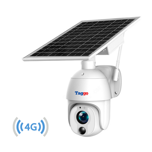 Camera de Supraveghere 4G, cu Panou Solar, 8MP, ZOOM OOPTIC 20X, Structura Metalica si Protectie IP66, Comunicare Bidirectionala, Notificari Instante la Detectie Umana - Taggo.ro