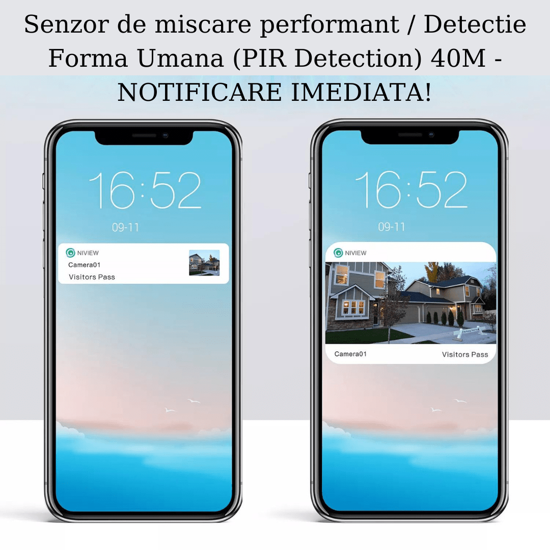 Camera video supraveghere wireless WISTINO 4K Ultra HD, dual 4MP+4MP, zoom 4x, încărcare solară, rezistentă IP66, rotire din aplicație